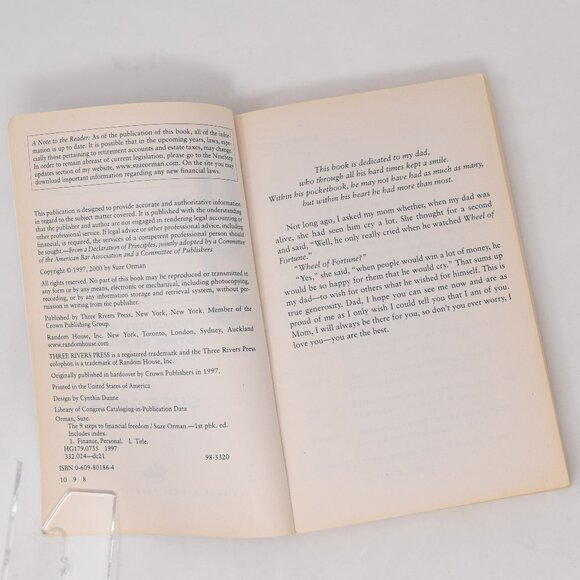 Suze Orman 9 Steps to Financial Freedom Paperback Wealth Revised Money Finance - Picture 9 of 14